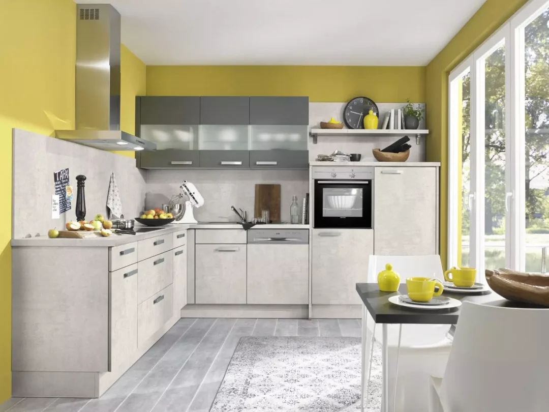 Bauformat Berger Concrete L Shaped Kitchen.