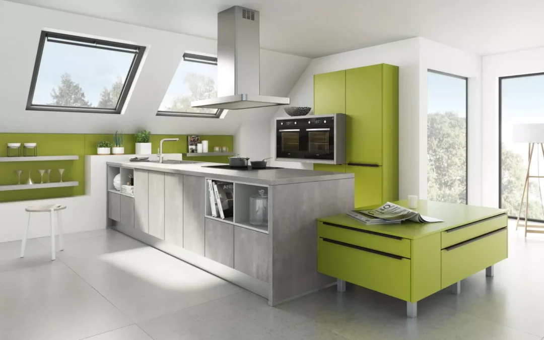 Bauformat Berger Concrete + Vibrant Modern Kitchen