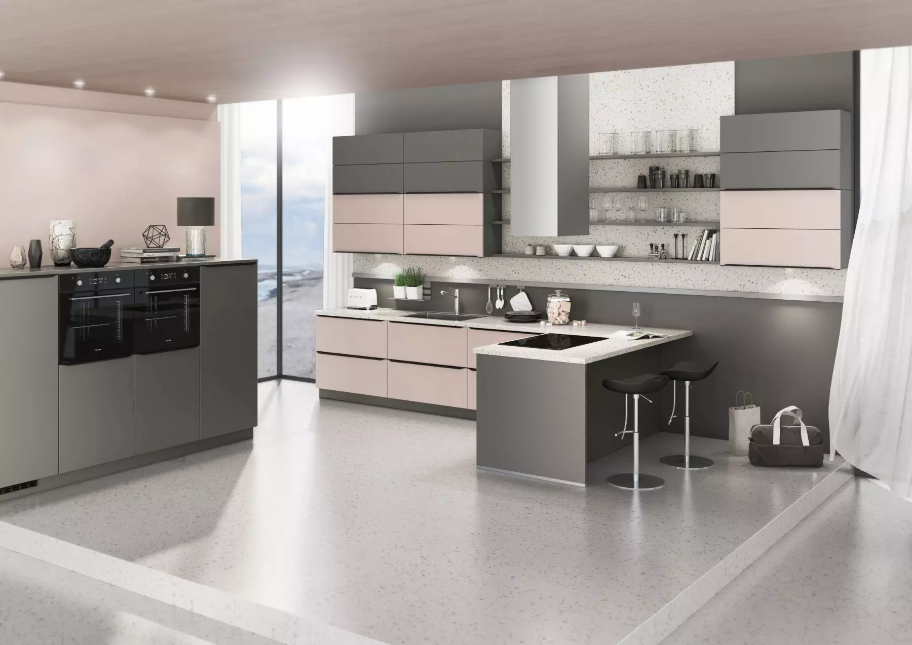 Bauformat Berger Grey Matt Kitchen 1.