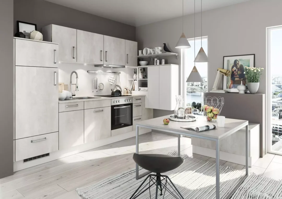 Bauformat Berger Light Concrete Kitchen.