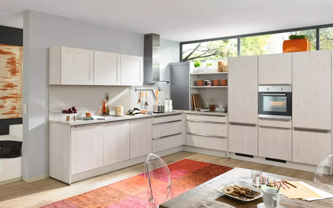 Bauformat Berger Light Stone L Shaped Kitchen 1.