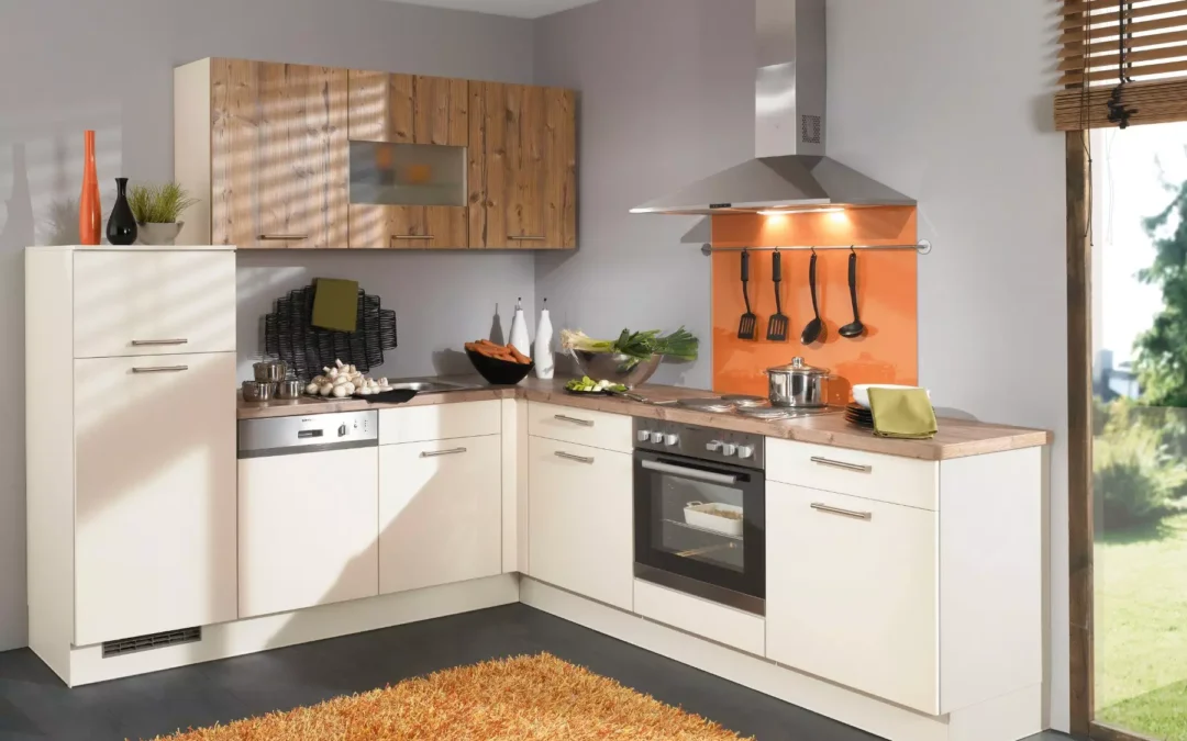 Bauformat Berger White Matt L Shaped Kitchen 1.