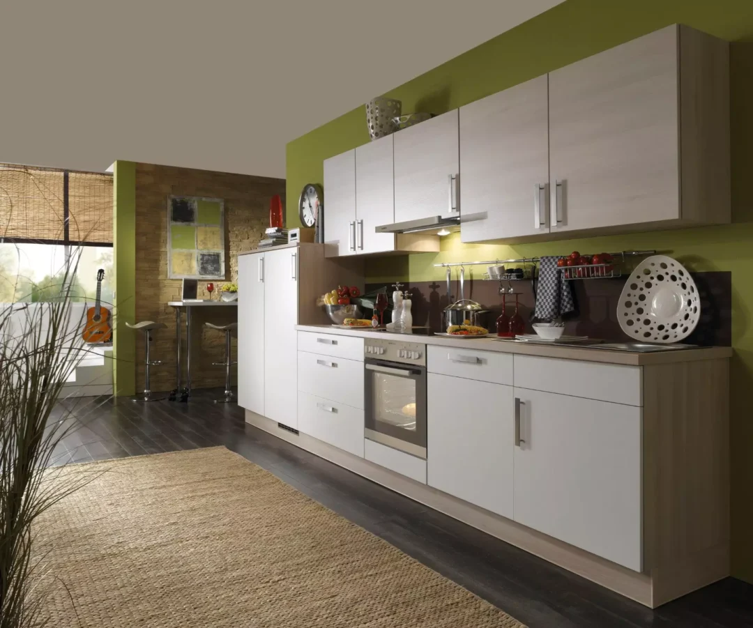 Bauformat Berger White Matt + Wood Kitchen