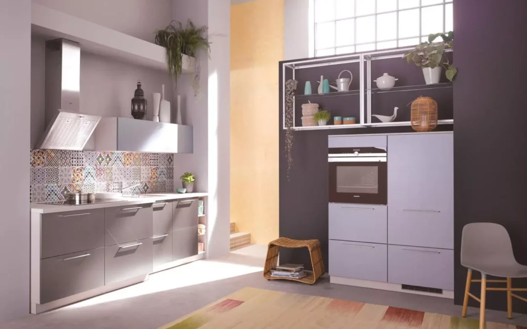 Bauformat Grey Gloss Compact Kitchen.