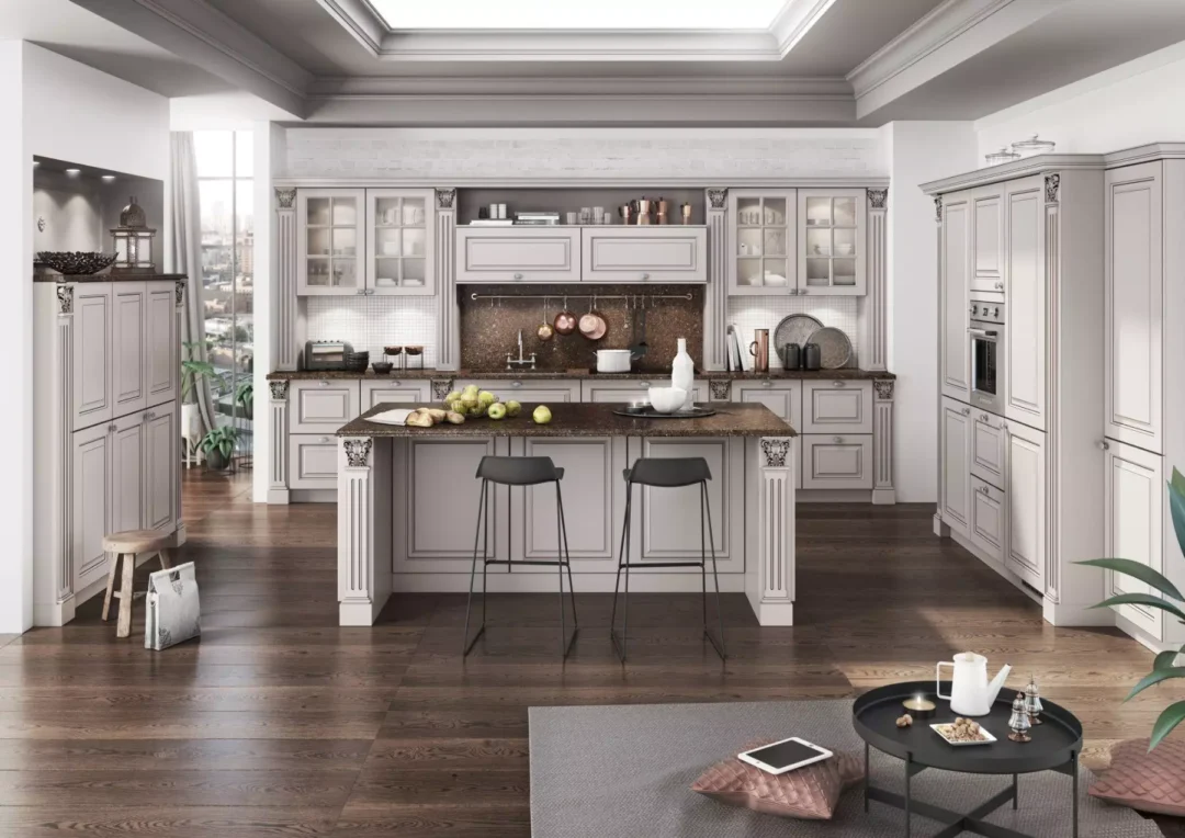 Bauformat Grey Shaker Kitchen With Island 1.