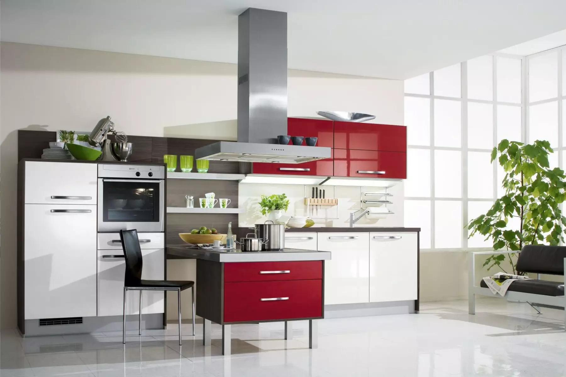 Bauformat High Gloss Vibrant Kitchen.