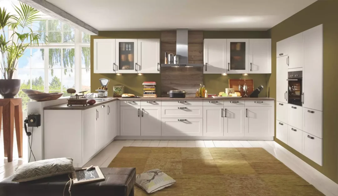 Bauformat Light Shaker U Shaped Kitchen.
