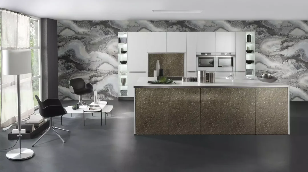 Bauformat Matt Kitchen With Ceramic Island.