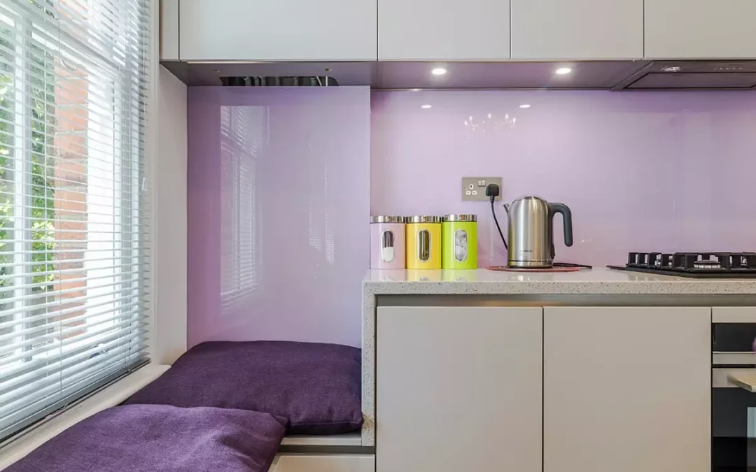 Funky Violet Splashback.