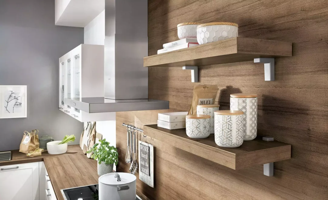 Nobilia Open Shelving.