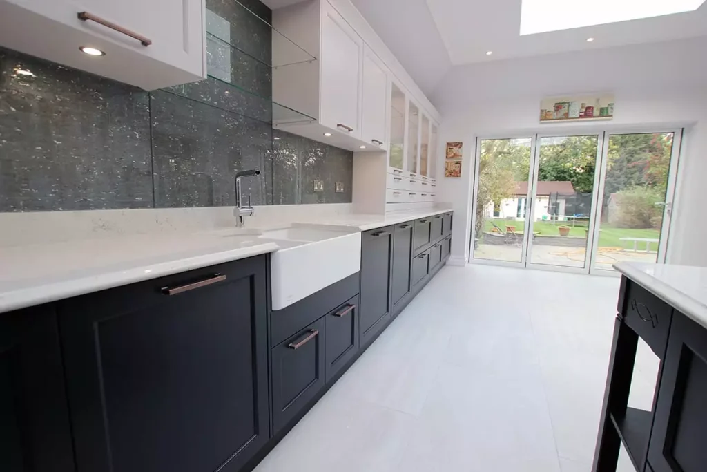 Pattern Glass Splashback.