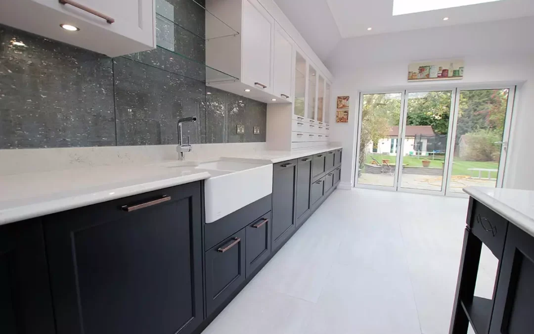 Pattern Glass Splashback.