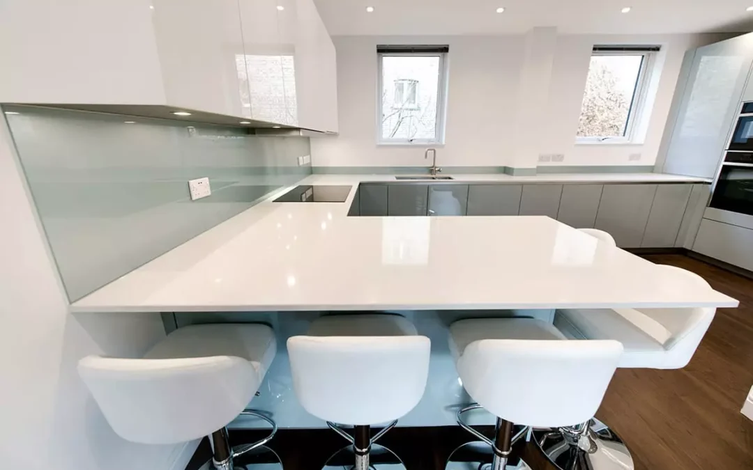 White Quartz Worktop 2.